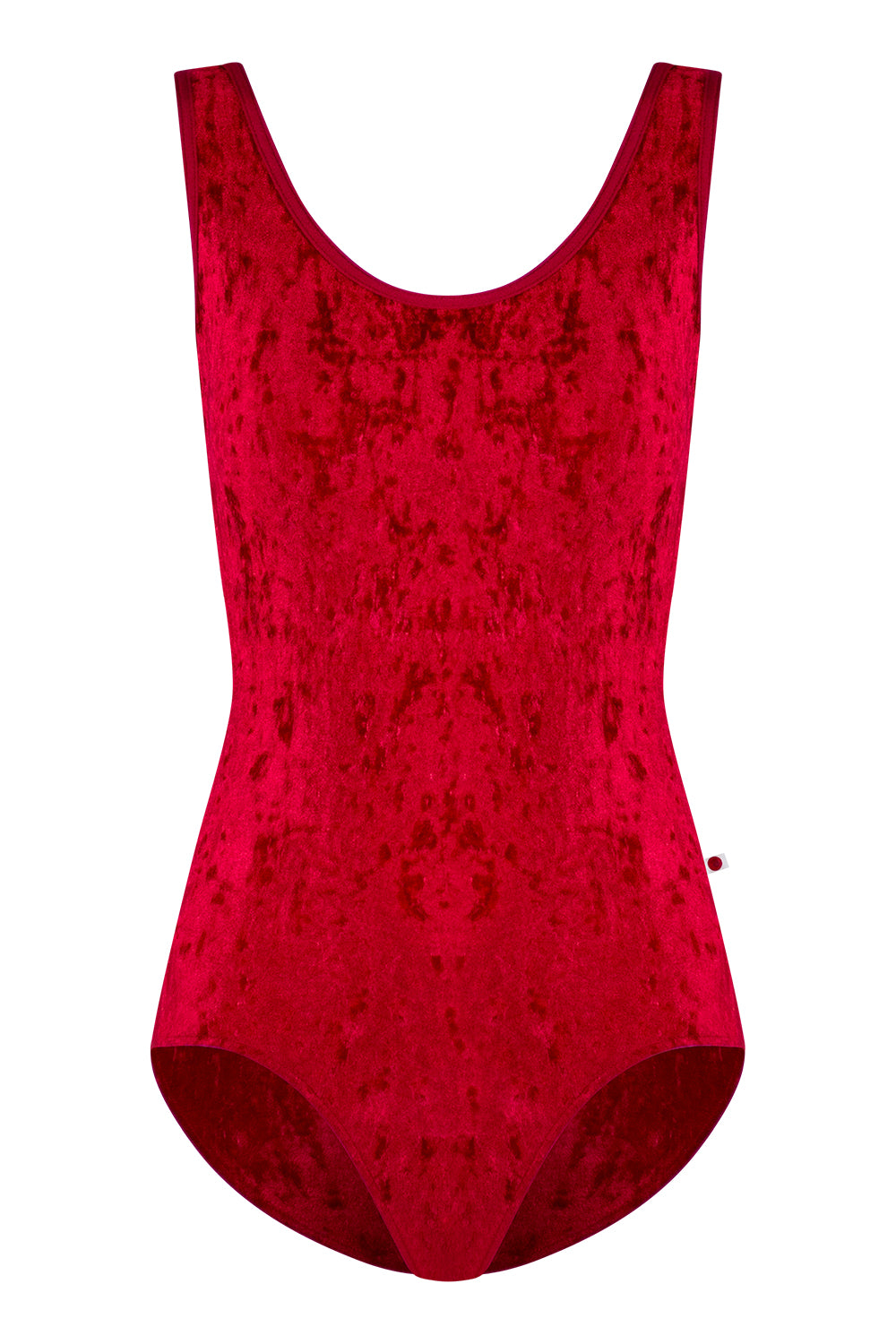 Veronique Extra High-Cut leg leotard in CV-Dark Red body color with N-Berry trim color