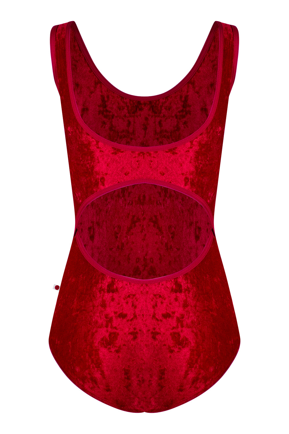 Veronique Extra High-Cut leg leotard in CV-Dark Red body color with N-Berry trim color